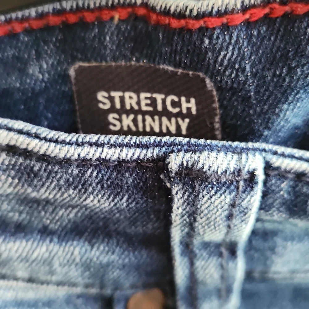 Boys Tommy Hilfiger Blue Skinny Jeans with Stretch Boys Size 18